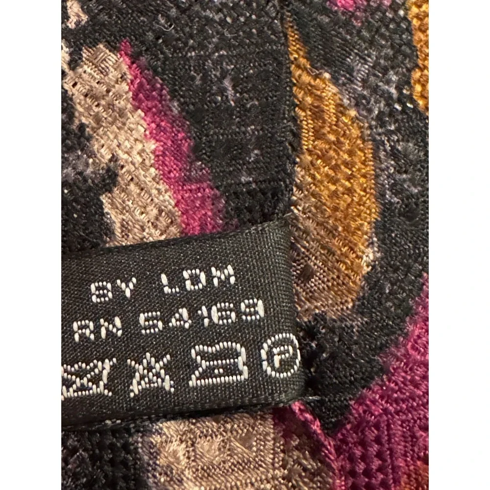 LDM 100% Silk Neck Tie Handmade Italy 58